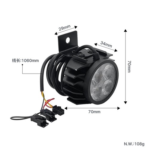 Front led headlight designed - led,